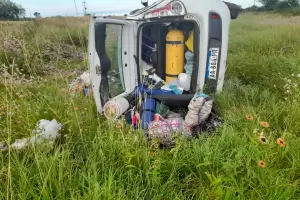 Recreo: Espectacular vuelco en la Ruta Provincial N 20
