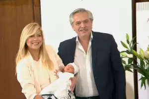 El presidente Alberto Fern�ndez present� a su hijo Francisco