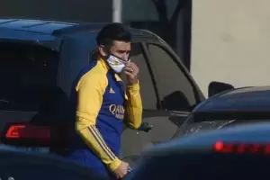 Tras el escndalo policial, Toto Salvio se present a entrenar en Boca Juniors