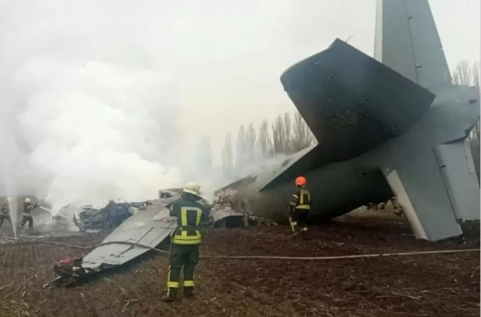 Rusia ya haba derribado un avin militar ucraniano en febrero.