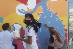 Murales: experiencia inclusiva en la Escuela de Capacitaci�n N� 34