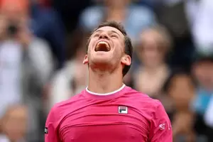 Schwartzman venci a Grigor Dimitrov y est en octavos de final de Roland Garros