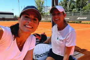 Sabatini ya entrena en Pars para el torneo de leyendas de Roland Garros