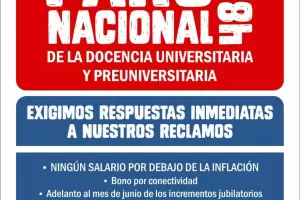 La Conadu Histrica convoc un paro de 48 horas para exigir mejoras salariales