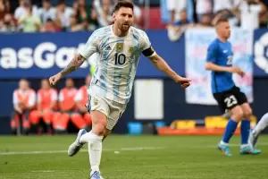 Argentina gole� a Estonia con un Messi hist�rico con el 5 a 0