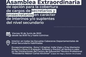 Autorizaron la realizacin de una Asamblea Extraordinaria para optar cargos