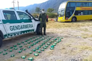Secuestraron casi 20 kilos de hojas de coca en un mnibus en El Portezuelo