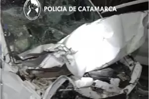 Accidente fatal: un auto se desbarranc y falleci una mujer camino a El Rodeo