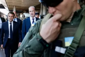 Macron, Scholz y Draghi llegaron a Kiev para reunirse con Zelensky