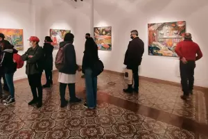 La muestra de pintura de Daniel Sarmiento qued inaugurada en el Museo Laureano Brizuela