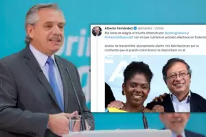 Alberto Fernndez felicit a Gustavo Petro por su triunfo en el balotaje de Colombia