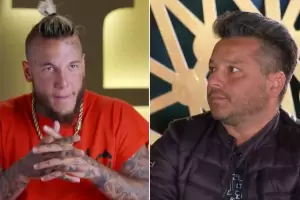 Alex Caniggia y el Chanchi Estvez se agarraron a las pias