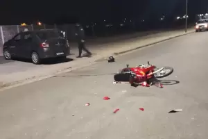 Motociclista choc en la madrugada y est grave