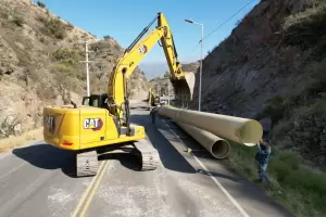 Por avances en la obra del Acueducto Norte, desvan el trnsito en la Ruta Provincial N1