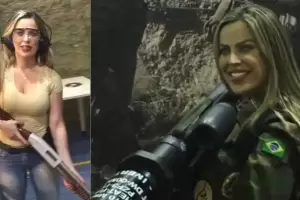 Quin es la exmodelo y francotiradora brasilea que muri durante un bombardeo ruso en Ucrania