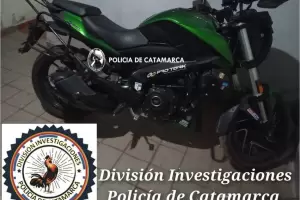 Recuperaron la motocicleta robada a un turista