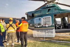Se consumieron 2500 hectreas y lleg el avin hidrante y un helicptero de Nacin