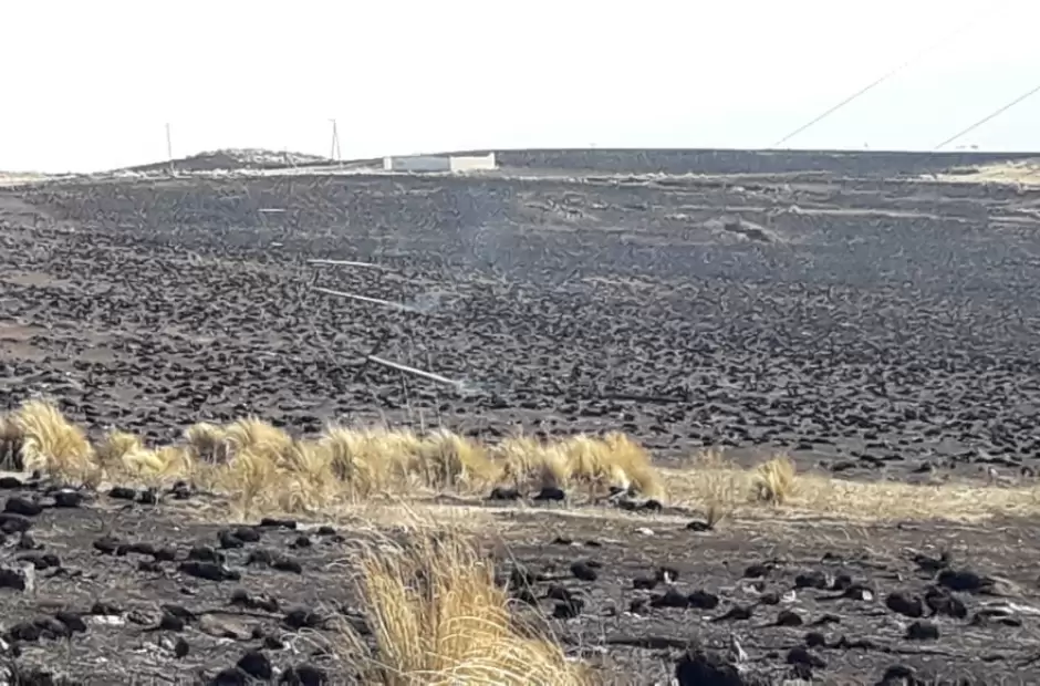 Todo consumido en el Cerro Ancasti