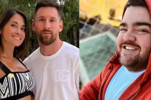 Daro Barassi les regal facturas, salames y quesos a Lionel Messi y Antonela Roccuzzo