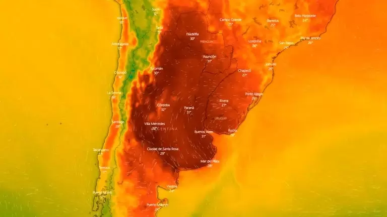 temperaturas argentina