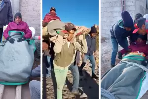 Indignante: accidentado de El Tolar fue bajado en angarilla porque el helicptero no apareci