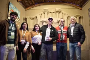 Facundo Arana presente en la Fiesta del Poncho