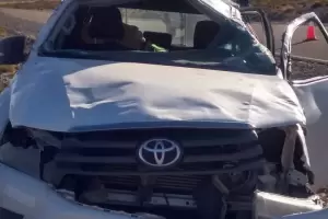 Salteo sufri un accidente en Laguna Blanca