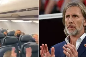 Le dedicaron un emocionante mensaje a Ricardo Gareca mientras viajaba en avin