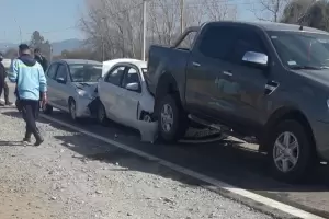 Choque en cadena en medio de un control en Nueva Coneta