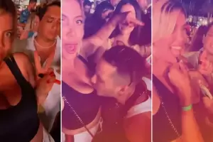 La descontrolada noche de Wanda Nara en Ibiza y la advertencia de Zaira: Borralo, borralo!