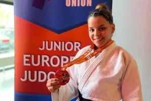 Mikaela Rojas logr la medalla de bronce en la Copa Europea Junior de Judo