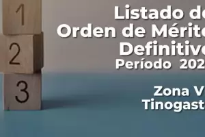 Se encuentra publicado el Listado de orden de m�rito definitivo 2022 para zona VII Tinogasta