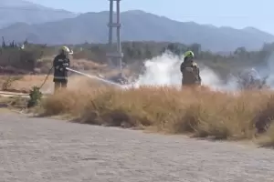 Controlaron un incendio en la zona sur de la ciudad capital