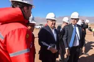 El Presidente recorri el predio donde Zijin Mining construye la Planta de Carbonato de Litio