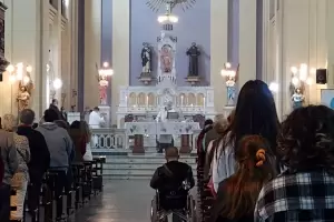 Importante presencia de fieles en el Perdn de Ass en el convento franciscano