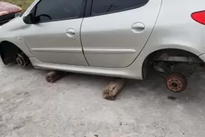 Los roba ruedas siguen atacando en la Capital