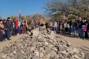 Celebraron a la Pachamama en el Pueblo Perdido