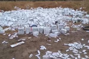 Hallan medicamentos descartados en Sumalao