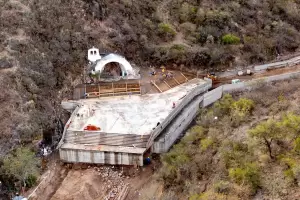 Jalil y Saadi recorrieron los avances de obra en La Gruta