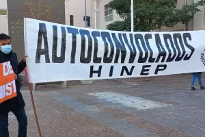 Autoconvocados del "Eva Pern" se suman a las marchas y marcan malestar por la planilla volante