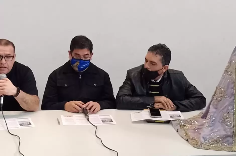 Conferencia de prensa en el Museo de la Virgen