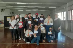 Docentes capacitaron a grupo de scouts en braille y contenidos sensoriales