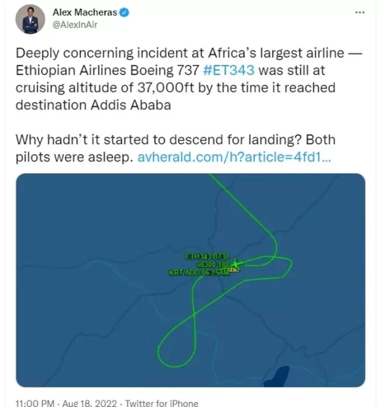 Un experto en aviación explicó junto con imágenes de radar lo sucedido.