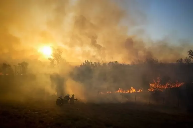 incendio en el delta