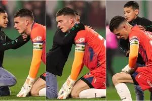 Sueo cumplido: un nene le minti a su pap, salt al campo, y abraz a Unsain