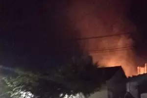 Mujer grave al explotar una garrafa por una prdida de gas en Fray Mamerto Esqui