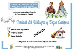 Se viene el 1 Festival del Milagro y la Expo Carisma por el aniversario de la beatificacin