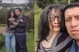 Tiene 49 aos, est de novio con una mueca y tiene dos hijos con ella