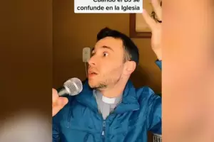 Un cura es furor en las redes por reversionar el tema de Quevedo y Bizarrap