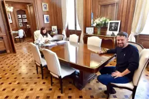 Cristina Kirchner y Pablo Iglesias se reunieron en el Senado